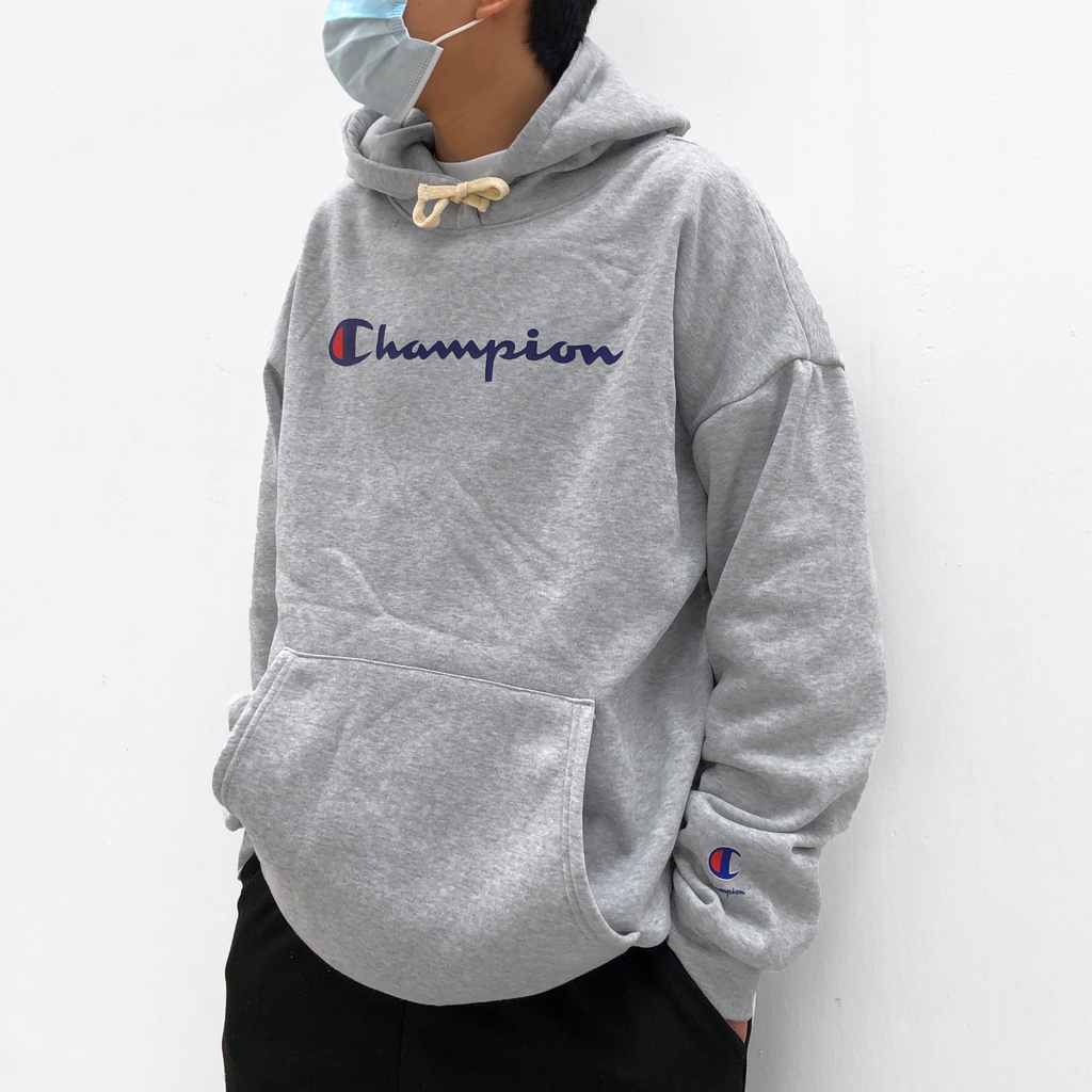 áo Hoodie Champion nỉ cotton form rộng unisex, Hoodie dáng rộng dài tay, phong cách thể thao đường phố, Zoeclothing