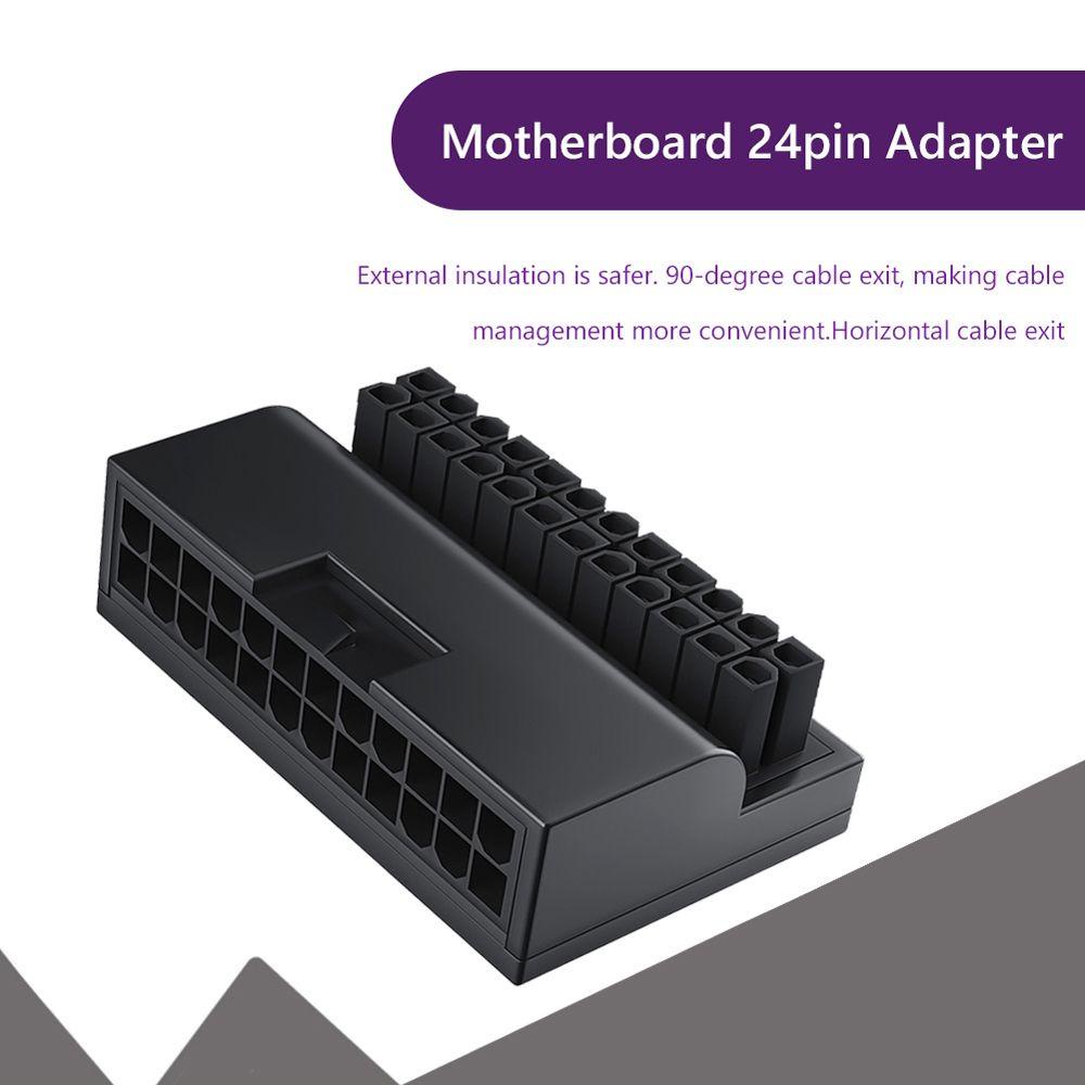 Đầu Nối Chuyển Đổi Nguồn Điện 1 ATX 24 Pin Sang 90 Độ