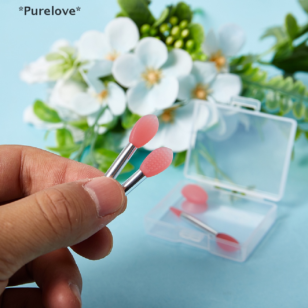 Bộ 3 Cọ Silicone Đắp Mặt Nạ Môi Chống Bụi Kèm Vỏ Hút Tiện Dụng