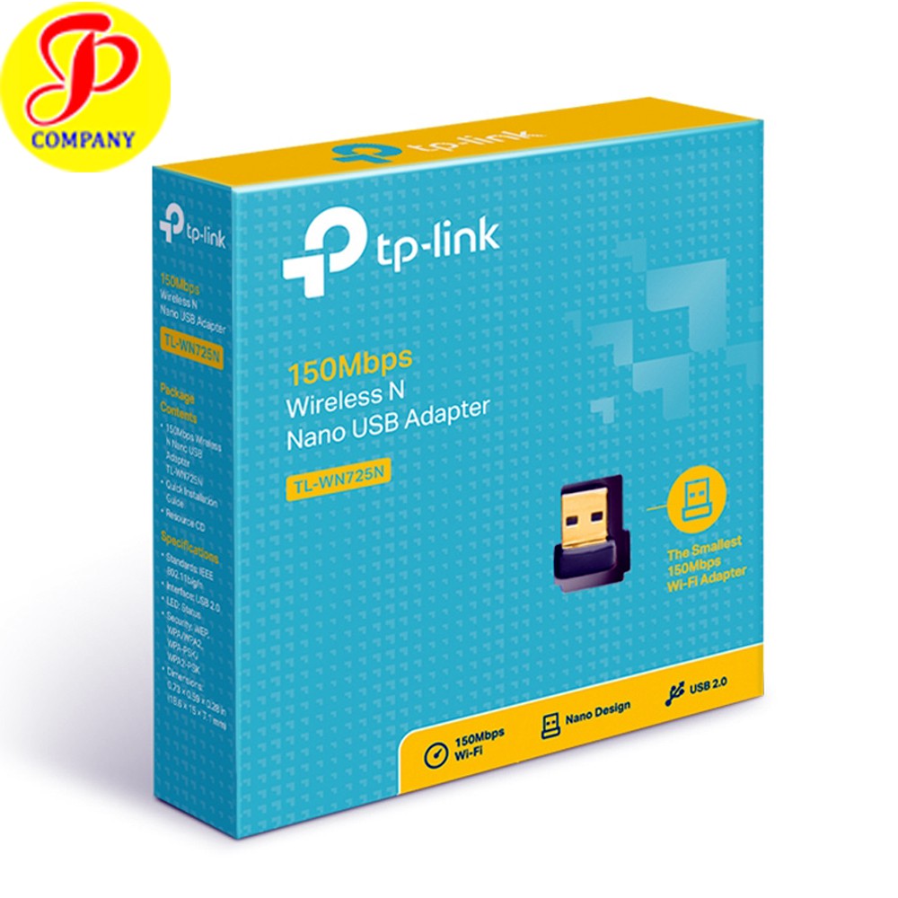 Thiết bị thu sóng wifi cổng USB nano TP-Link 725N chuẩn N tốc độ 150M | BigBuy360 - bigbuy360.vn