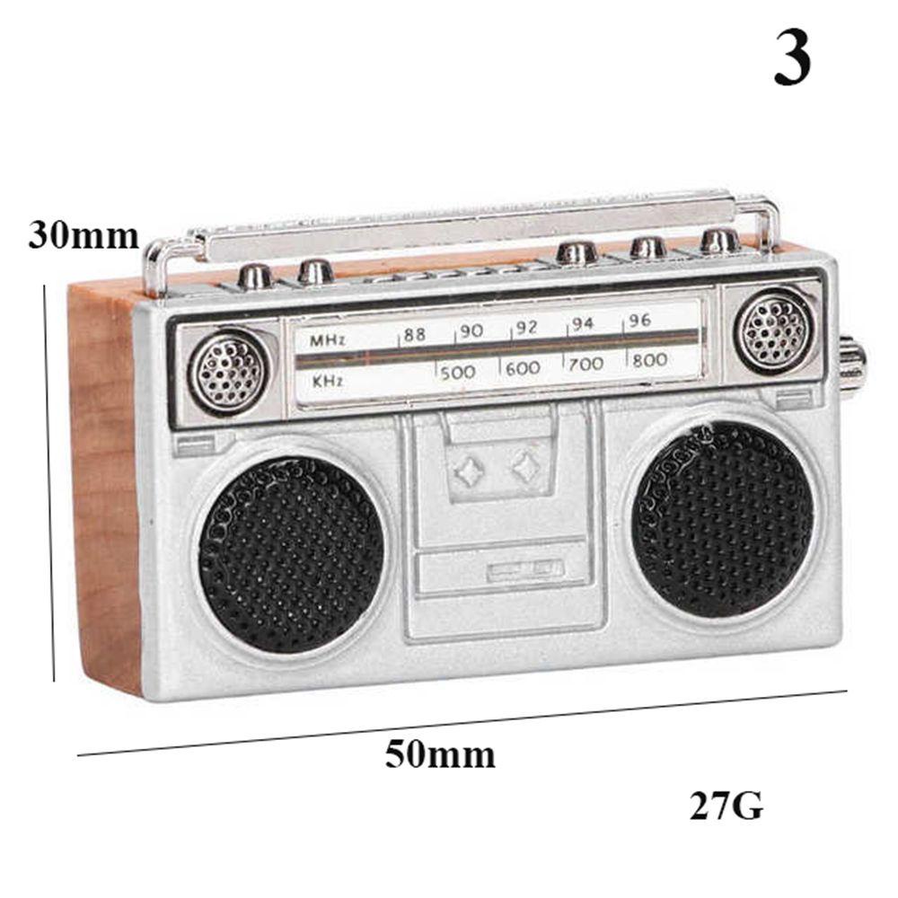 Radio Trang Trí Nhà Búp Bê Phong Cách Vintage Dễ Thương Tỉ Lệ 1: 12