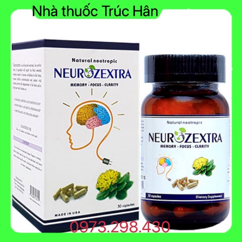Neurozextra - Hỗ trợ tăng cường  tuần hoàn trí não, hỗ trợ phục hồi sau tai biến mạch máu não.