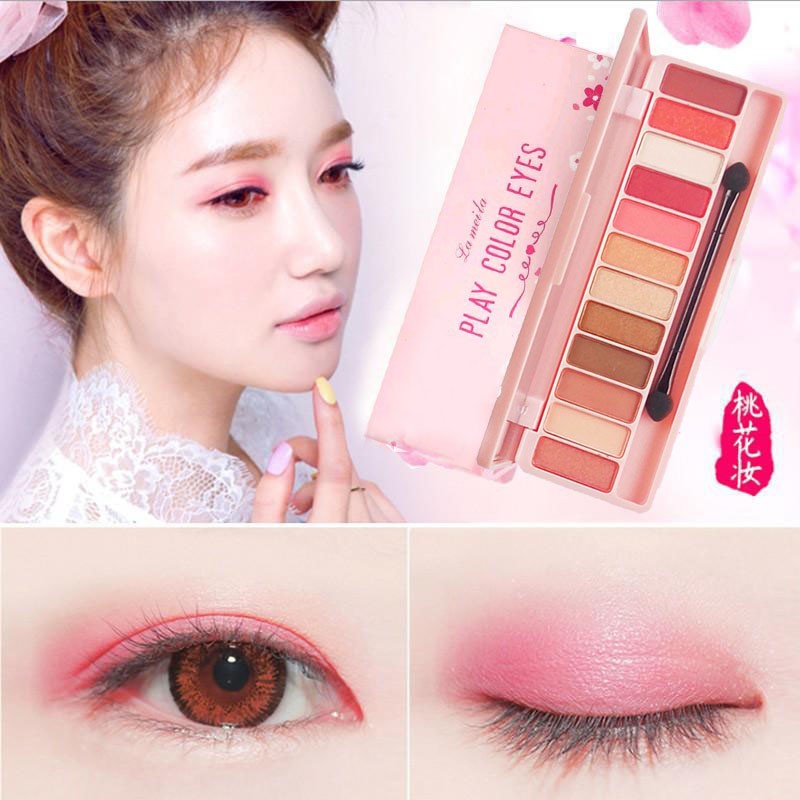 Bộ trang điểm chuyên nghiệp chính hãng Phấn nước, kem nền BB, phấn mắt, phấn má, mascara, bút dạ kẻ mắt + cọ trang điểm