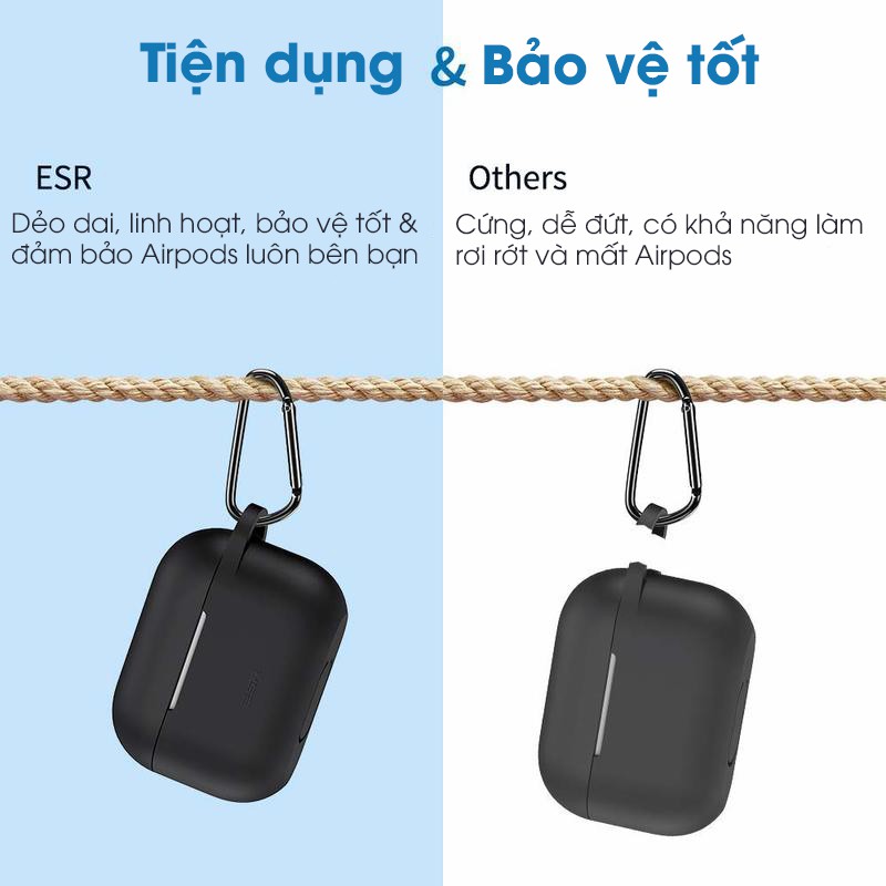 Vỏ Ốp Airpods Pro Silicone Bounce Series ESR