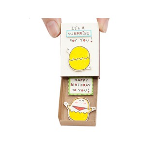 Thiệp Sinh Nhật Hộp Diêm It's A Surprise For You Egg