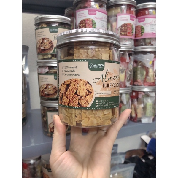 Bánh ngói hạnh nhân dinh dưỡng dành cho người ăn kiêng và mẹ bầu AN FOOD 250g