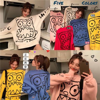 Áo sweater nỉ bông yêu quái