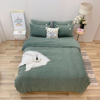 Bộ Chăn Ga Gối Nhung ( Ảnh shop tự chụp )