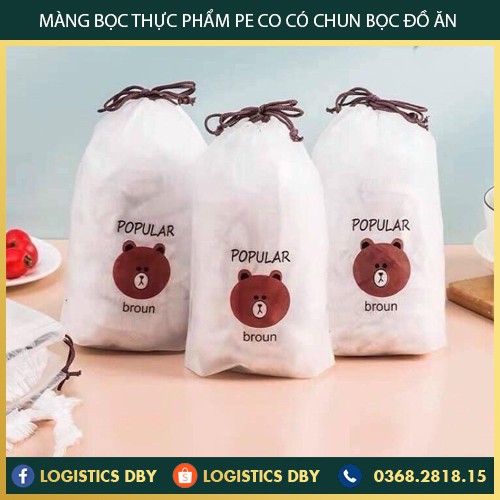 [ MỚI ] Màng bọc thực phẩm PE co có chun bọc đồ ăn co giãn tái sử dụng khắc phục nhược điểm của các màng bọc khác - LOGI