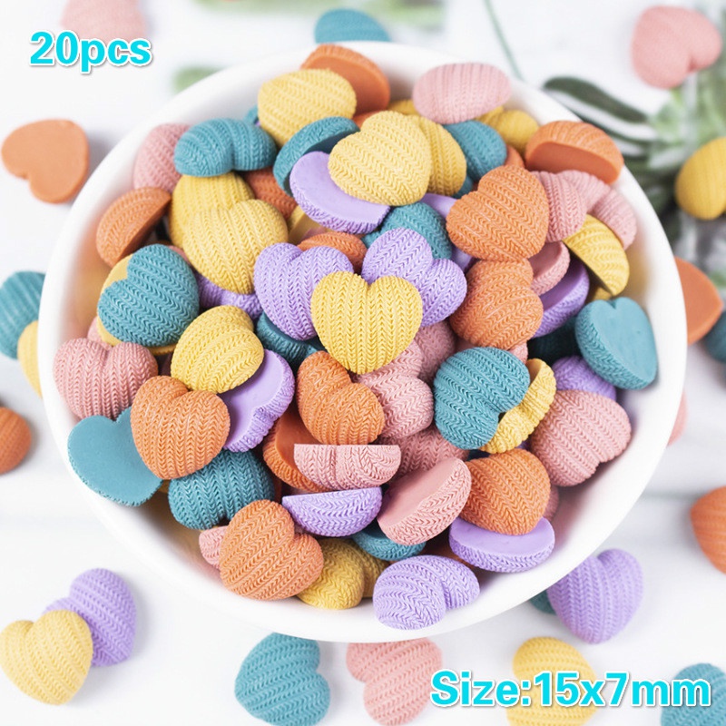 Set 20 Dây Cột Tóc Hình Trái Tim