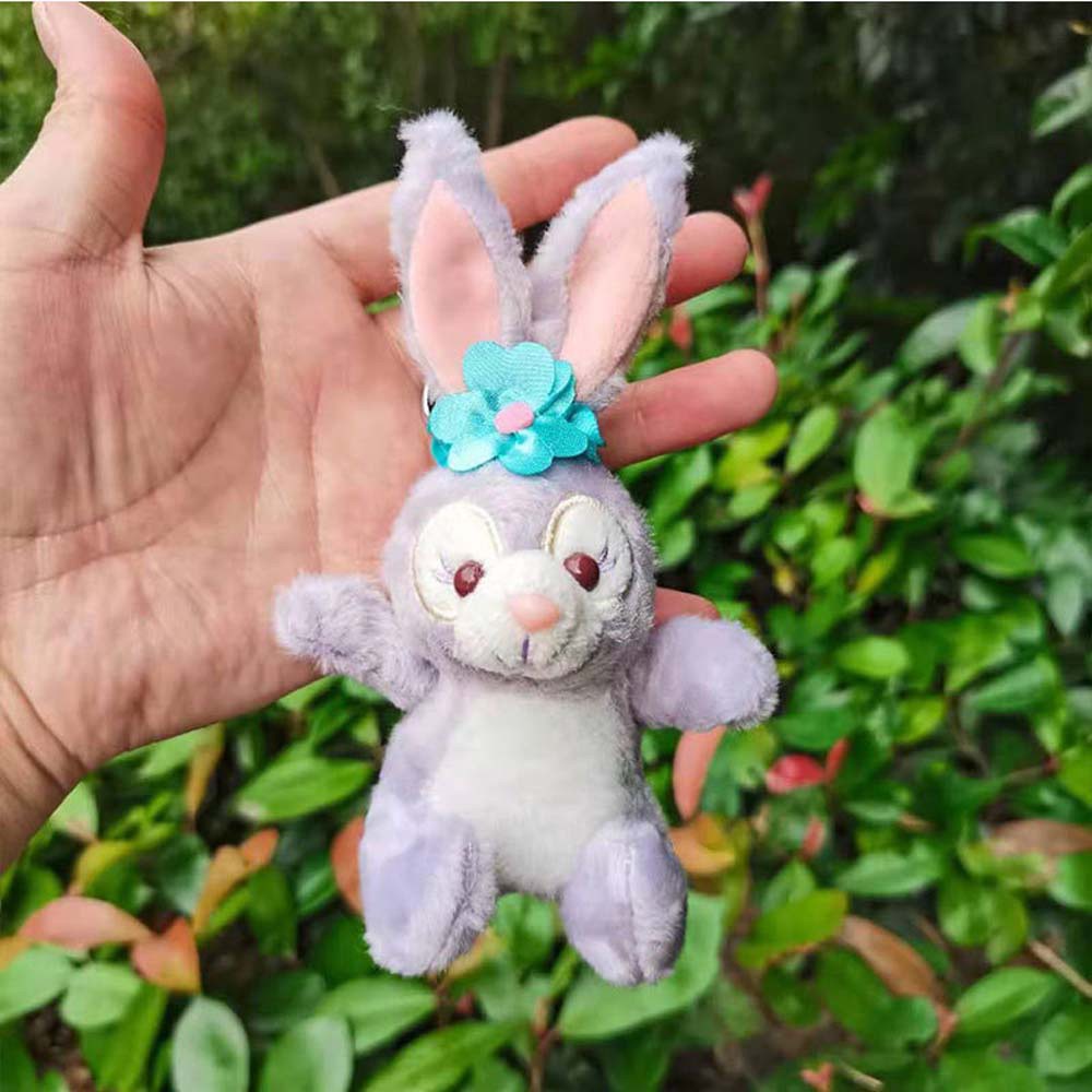 Móc chìa khóa hình thỏ nhồi bông dễ thương đáng yêu