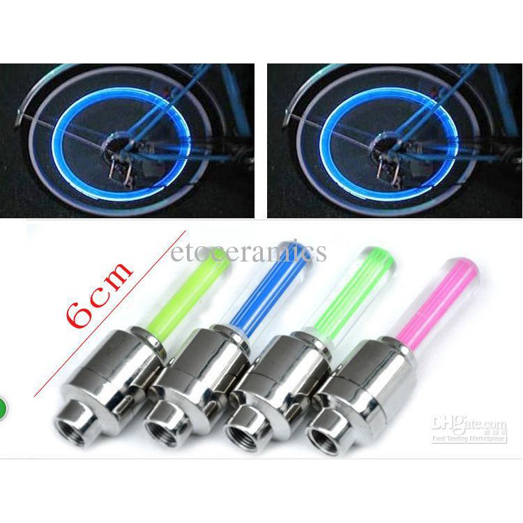 Đèn LED gắn van bánh xe đạp và xe máy, ô tô