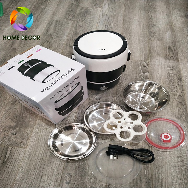 [BH 1 ĐỔI 1]Hộp cơm cắm điện 3 tầng CHUẨN LOẠI 1, Hộp cơm văn phòng 3 tầng siêu tiện lợi-HOME DECOR | BigBuy360 - bigbuy360.vn