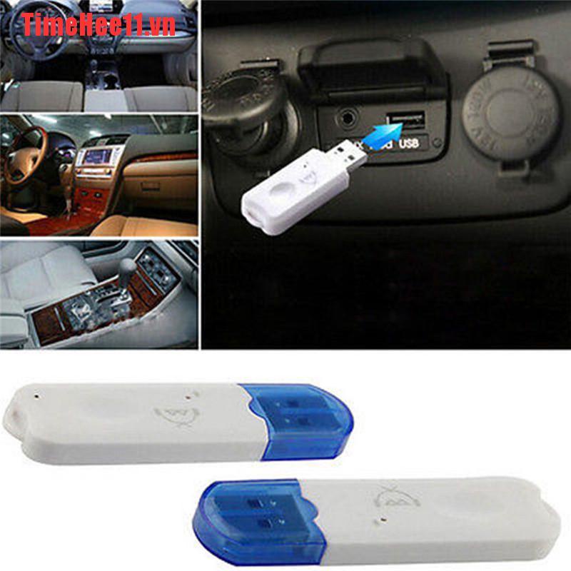 【TimeHee11】USB Bluetooth Stereo Audio Music Wireless Receiver Adapter For Car