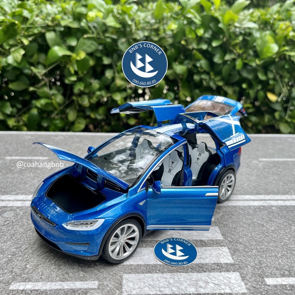 Mô hình xe 1:24 Tesla Model X hãng MiniAuto
