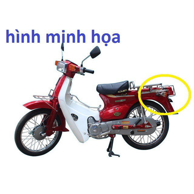 Baga đuôi có bảo vệ đèn hậu và bảo vệ xinhan cho xe cub 82-84...
