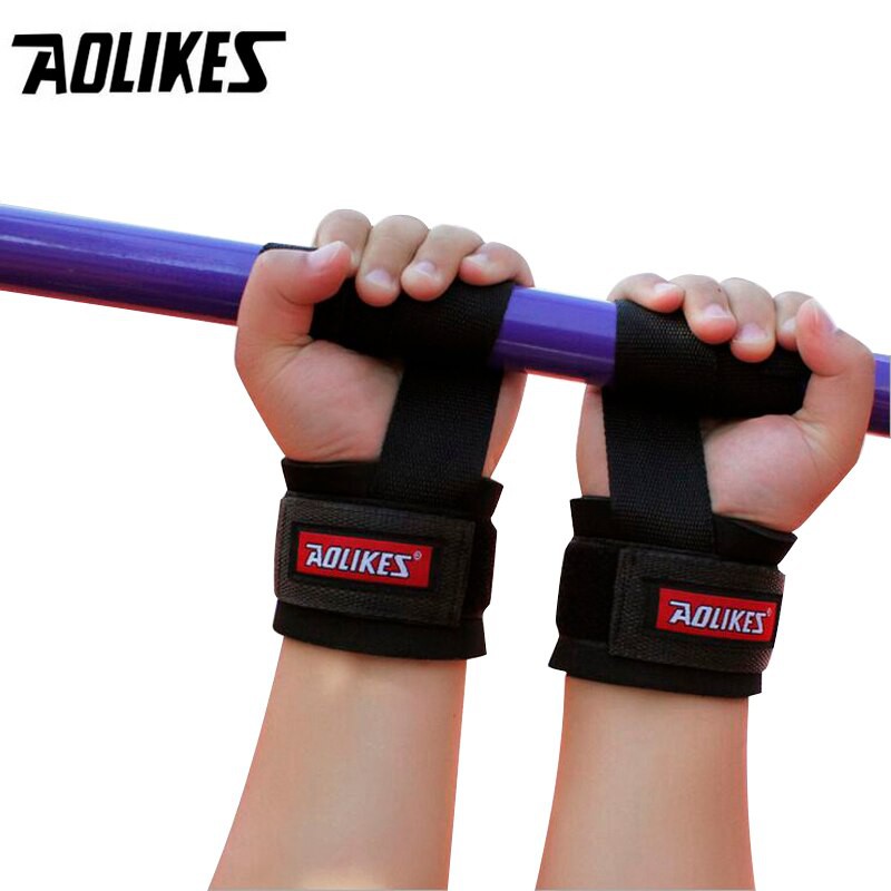 Dây kéo lưng trợ lực cổ tay AOLIKES A-7638 phù hợp nâng tạ tập gym sports fitness protection help wristbands