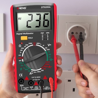 Đồng hồ vạn năng an9205a ac dc đo điện áp / điện trở / vôn kỹ thuật số có màn hình hiển thị lcd và 2000 lần đếm