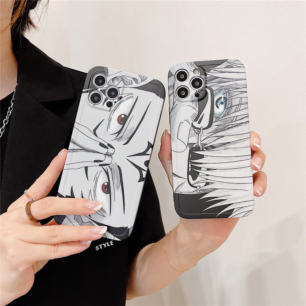 Ốp điện thoại nhựa mềm in hình Jujutsu Kaisen thích hợp cho Iphone14 13 12 11 Pro Max 7 / 8plus Se2020 X / Xs Xr Xsmax