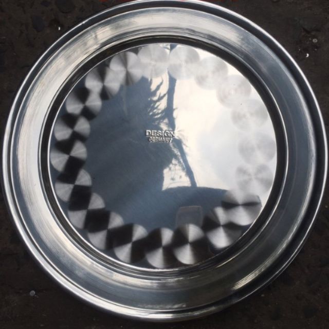 Mâm inox tròn 50 - 52cm