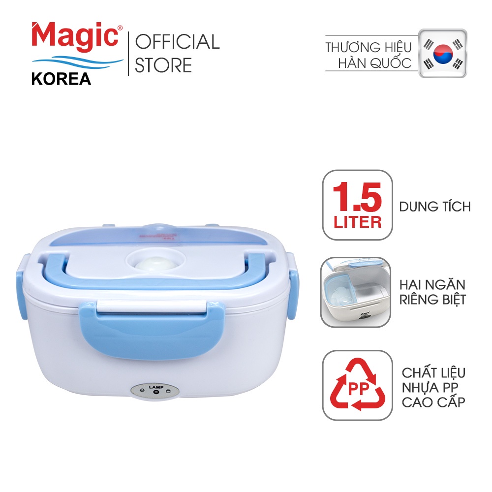 [Mã BMLTA50 giảm 10% đơn 99K] Hộp cơm điện hâm nóng Magic Korea A03 (Xanh)