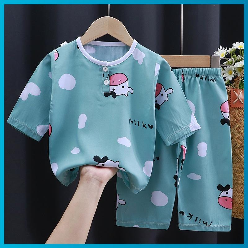 Bộ quần áo dài tay, bộ thu đông họa tiết đáng yêu cho bé trai, bé gái từ 10-32 Kg. Bộ ngủ pijama