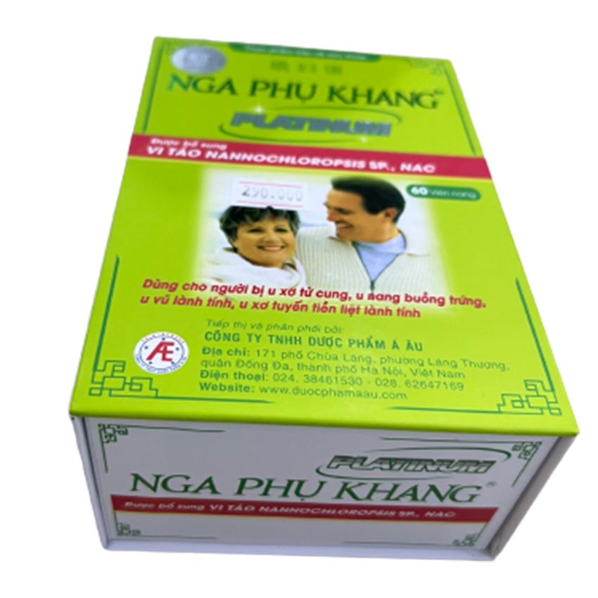 Nga phụ khang platinum hộp 60 viên , hỗ trợ giảm sự phát triển u nang , u xơ ở phụ nữ , Cvspharmacy