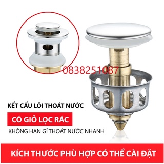 Nút nhấn bộ xả bồn rửa mặt lavabo