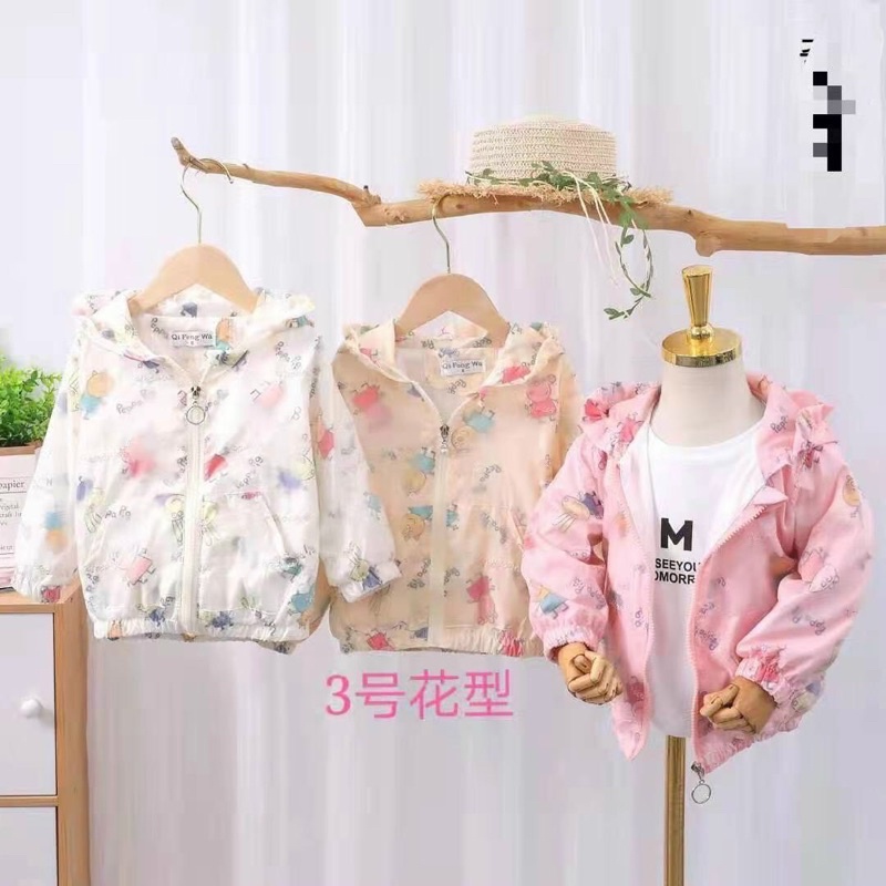 Áo khoác gió hàng quảng châu siêu mềm mướt tay 8-18kg