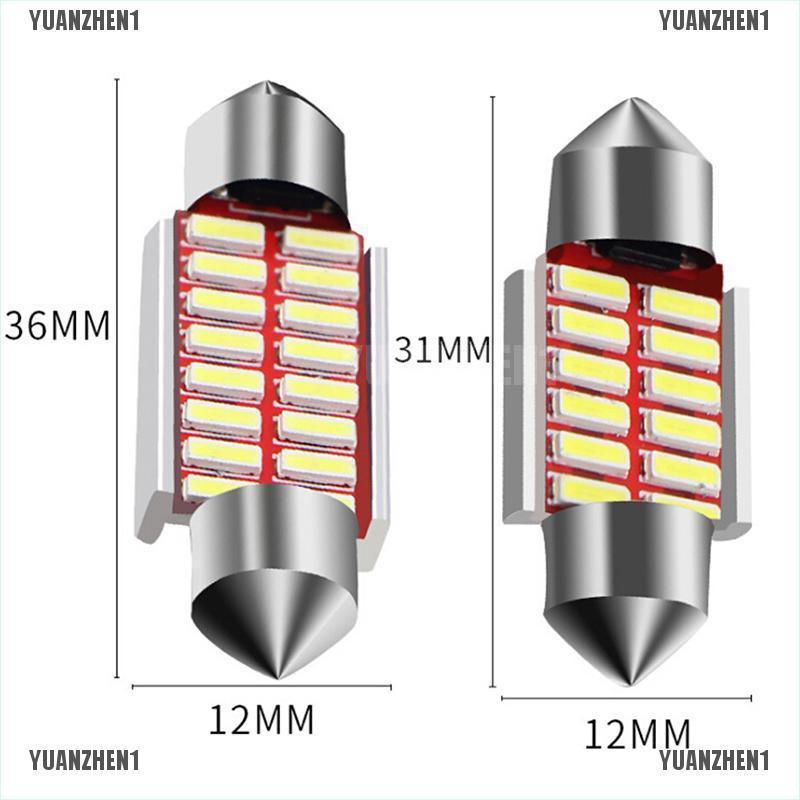 Bóng đèn LED 31/36/39/42mm 4014 SMD dùng để chiếu sáng nội thất xe ô tô