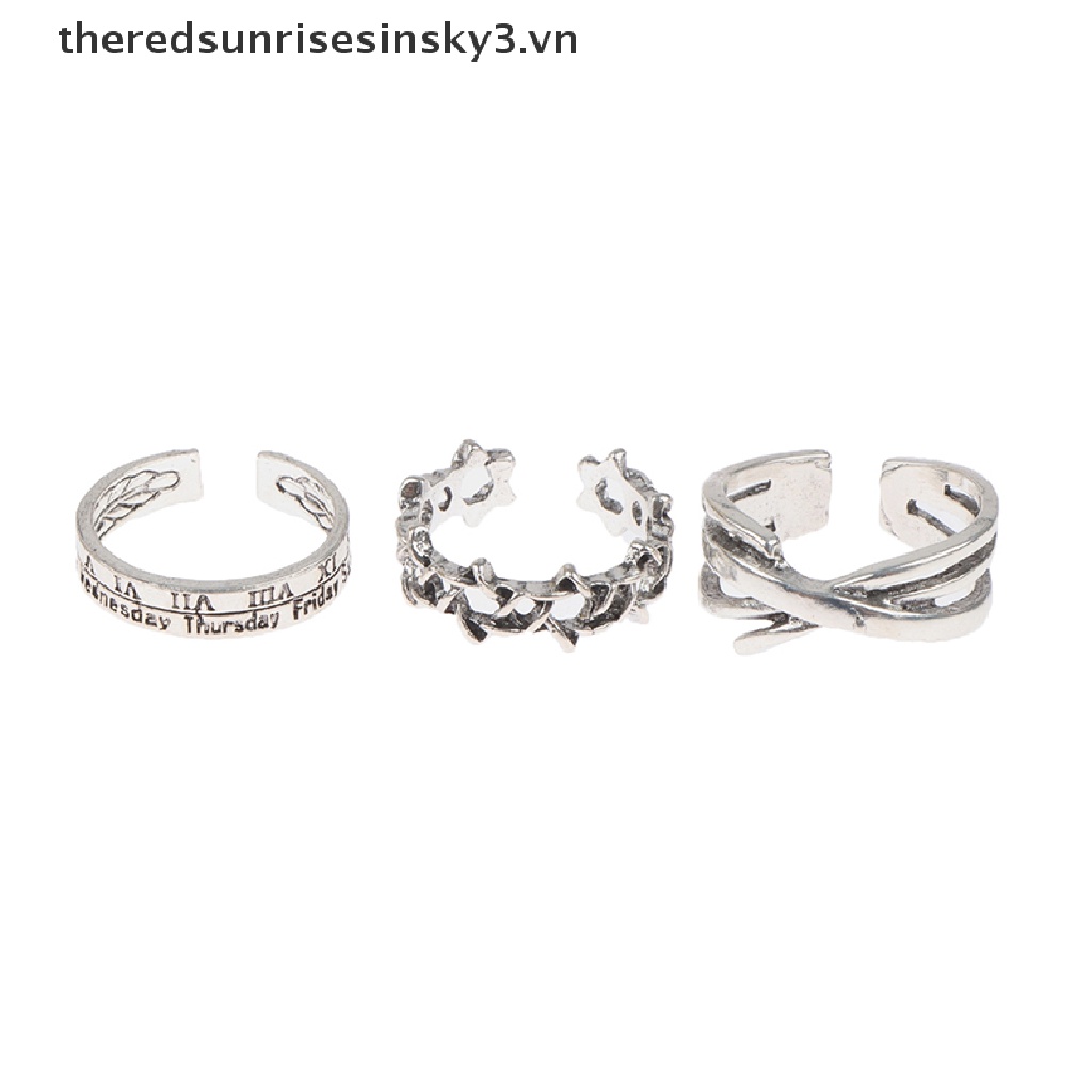 Set 3 Nhẫn Hở Có Thể Điều Chỉnh Kích Cỡ