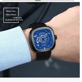 Đồng hồ cơ nam vuông Glenaw 9821GX