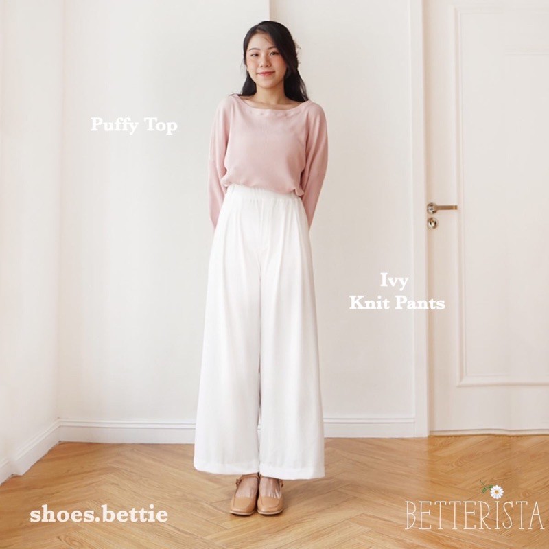 Ivy Knit Pants - quần thun dáng rộng
