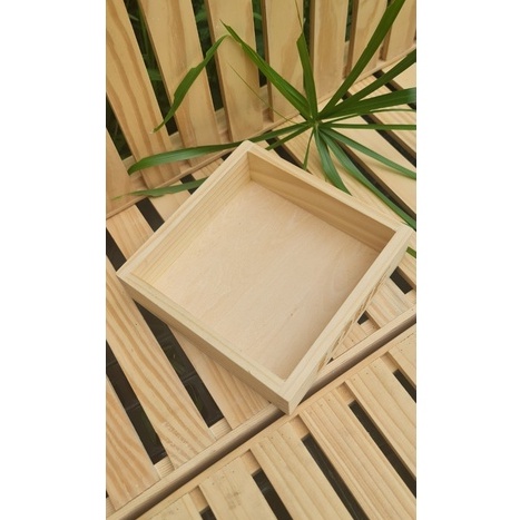 Hộp gỗ vuông - Hộp gỗ đa năng _ kích thước 15 x15 x 5 _ 20 x30x5
