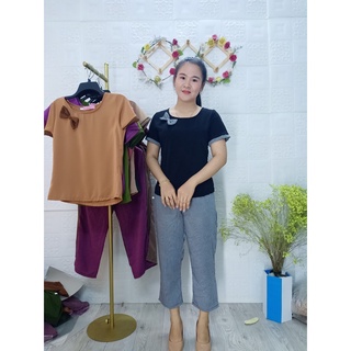 [Giảm Giá Hôm Nay] Đồ bộ trung niên mango Cao cấp, đồ bộ