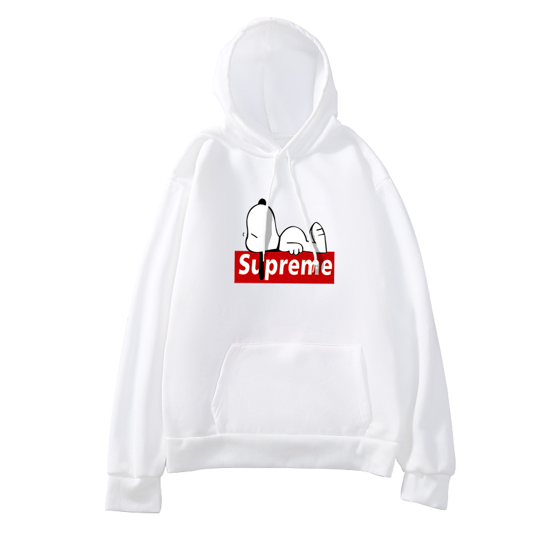 Bộ Quần Áo Hoodie Tay Dài Dáng Rộng In Chữ Supreme Trẻ Trung Năng Động Cho Cặp Đôi C561