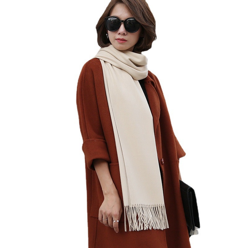 [MỚI NHẤT2022][LOAI 1]Khăn quàng cổ Nữ  len dạ CASHMERE TRẮNG  Hàn Quốc CHẤT ĐẸP, Khăn lụa ThyThy, quàng cổ cao cấp,