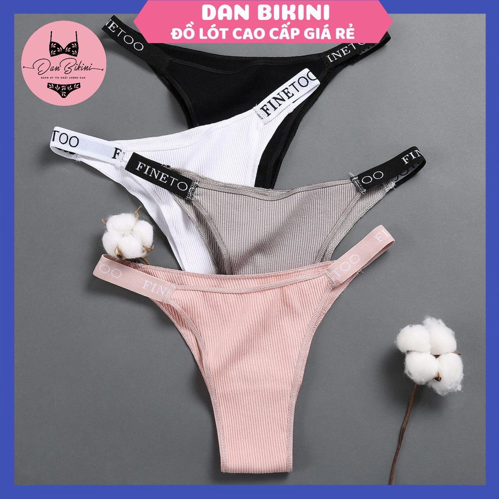 Quần Lót Nữ ❤️FREESHIP❤️ Quần Lót Cotton Gân Tăm Cao Cấp sexy quyến rũ mã D001