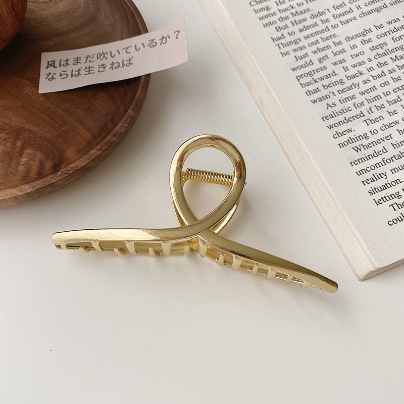 Kẹp tóc hình cá mập bằng kim loại phong cách Hàn Quốc cho nữ