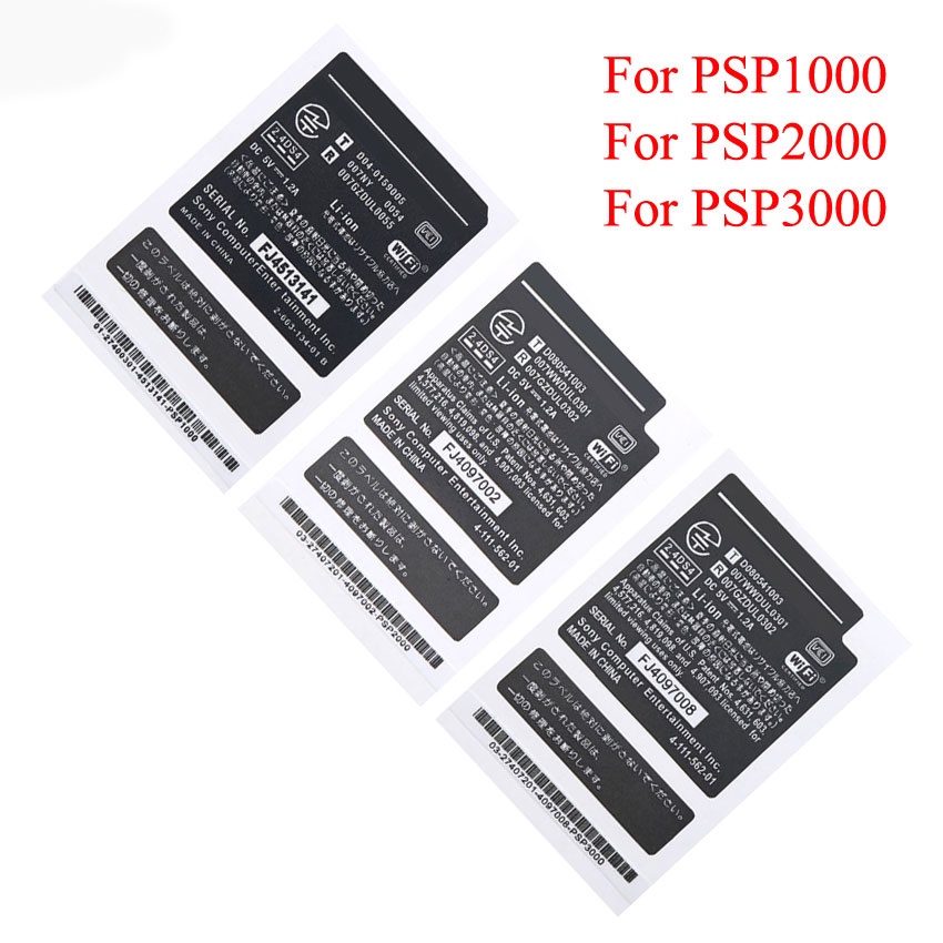 Nhãn Dán Bảo Vệ Pin Máy Chơi Game Sony PSP 1000 2000 3000 JP PSP1000 / 2000 / 3000