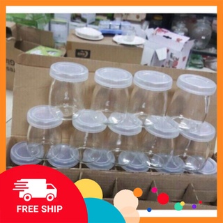 Hũ làm sữa chua, yaourt, caramen thủy tinh dày đẹp loại 100ml GDTA