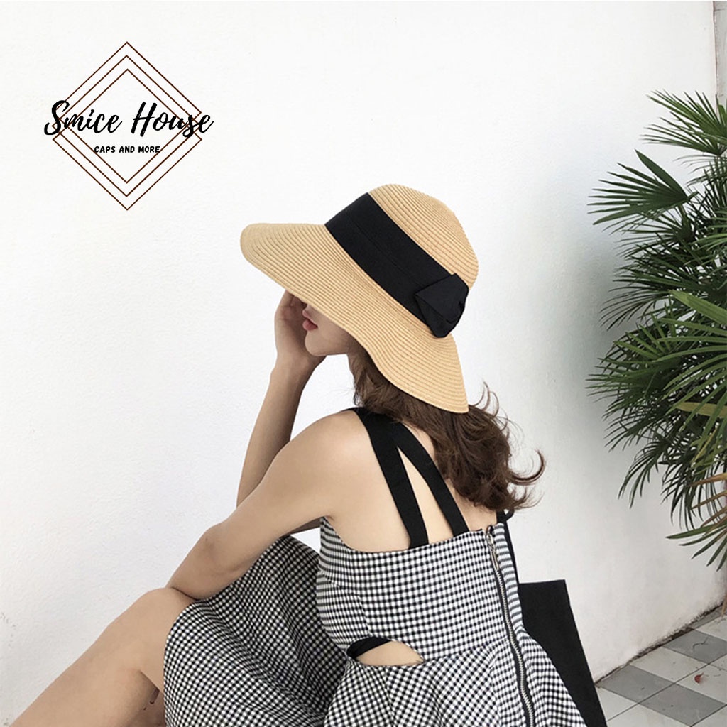 NÓN CÓI ĐI BIỂN VÀNH RỘNG MŨ NỮ CHE NẮNG MÙA HÈ