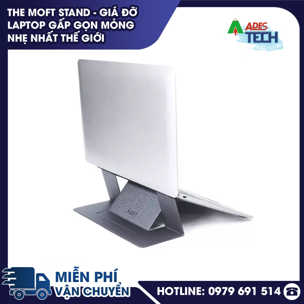 The Moft Stand - Giá Đỡ Laptop Gấp Gọn Mỏng Nhẹ Nhất Thế Giới - Bảo Hành Chính Hãng