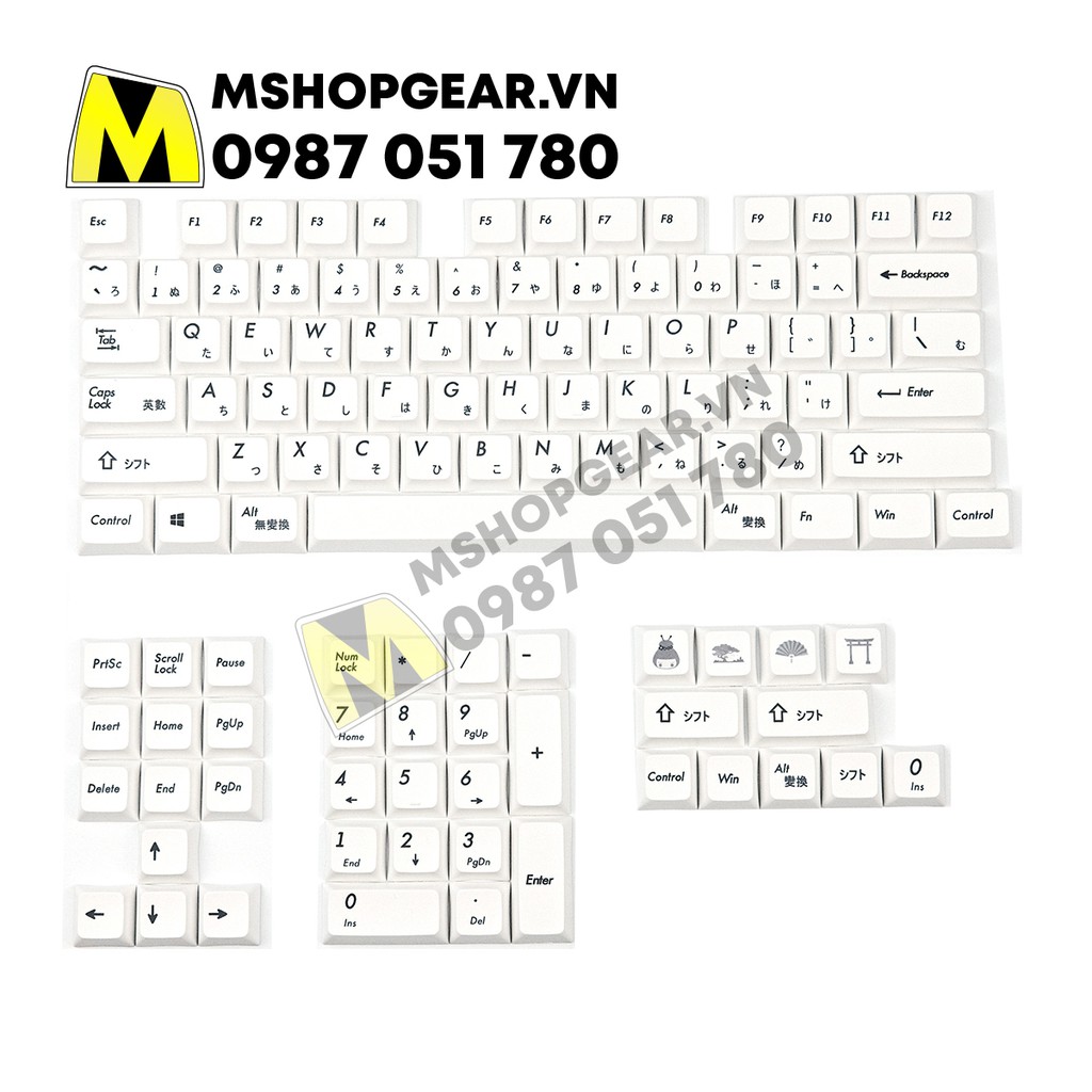 Keycap XDA Minimal thick pbt dye-sub 115 keys