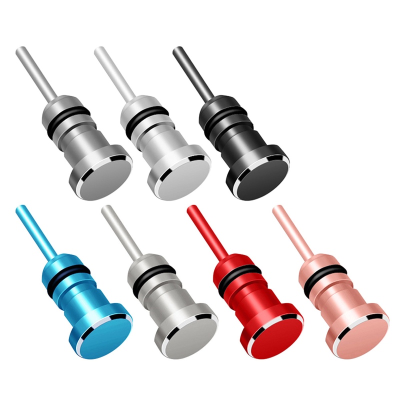 Nút Chặn Chống Bụi Chống Bụi Bằng Kim Loại Kích Thước Nhỏ Gọn Cho Cổng Sạc Tai Nghe