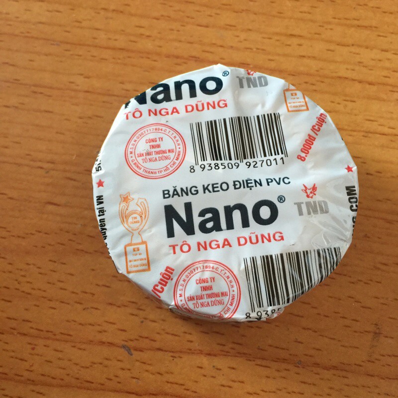 Băng dính điện Nano Tô Nga Dũng chính hãng