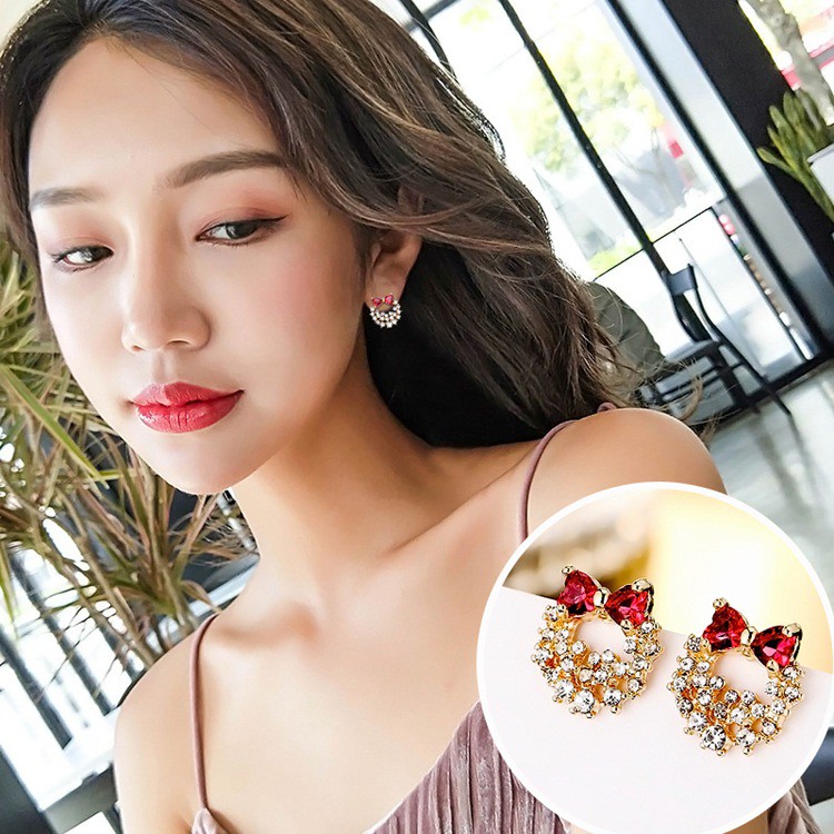 Bông tai nữ hình nơ dễ thương - HT253