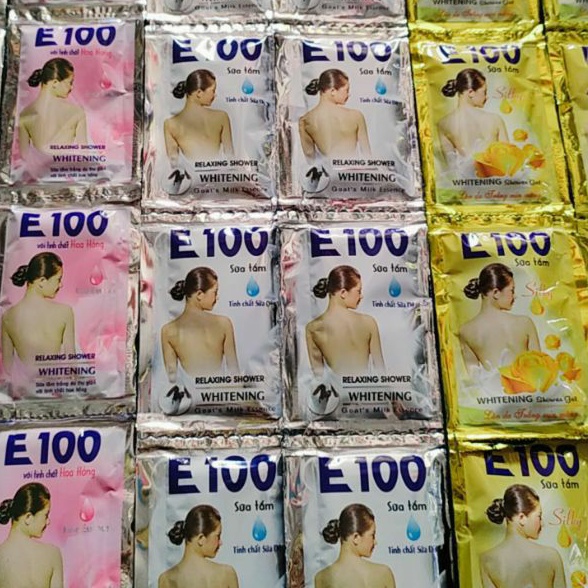 🌷 COMBO 12 GÓI SỮA TẮM x 4ml E100 SỮA TẮM DÊ