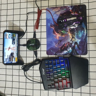 Bộ Chuyển Đổi Chuột Và Bàn Phím + Chuột + Giá Đỡ Chơi Game PUPG Cho điện thoại Android, iPhone iPad IOS dưới 13.3