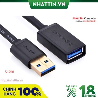 Cáp USB nối dài 3.0 dài 0,5m chính hãng Ugreen UG-30125 cao cấp